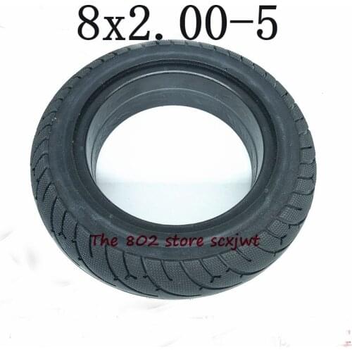High Performance 8X2.00-5 Wear-resisting Solid Tire 8*2.00-5 Tubeless Tyre for 8-inch Electric Scooter