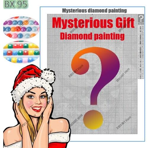 Mysterious Surprise Diamond Painting 5D DIY Full Square/Round Cross Stitch Kits Diamond Mosaic Childrens Christmas Decor Gift