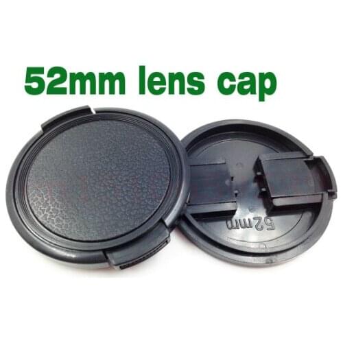 10pcs 52mm Snap-On Lens Front Camera Lens Cap Cover without rope for 52mm lens filter DSLR Lens Protector