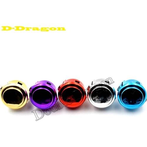 10Pcs OBSJ-30 Metallic Finish Snap-In 30mm Push button Replacement for Arcade Game 5 Colors