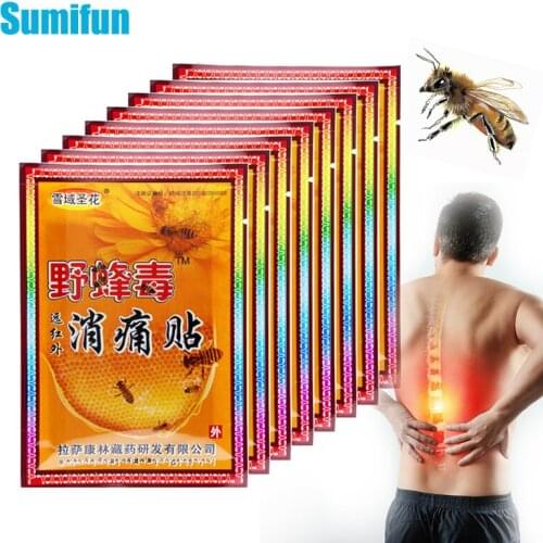 120pcs Chinese Bee Venom Orthopedic Medical Plaster Herbal Extract Self Heating Back Ache Pain Relief Joint Pain Killer Patch