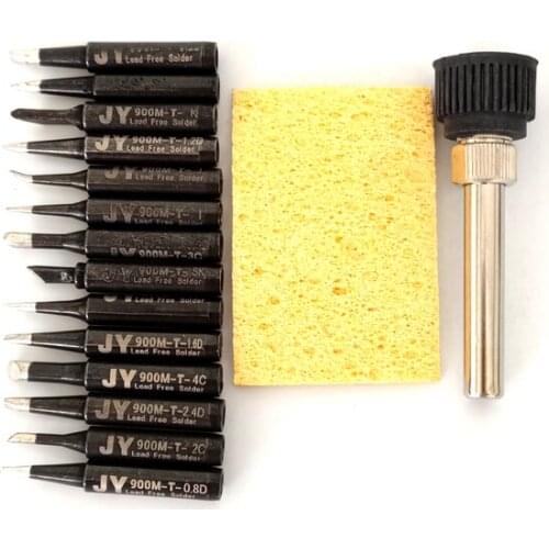 15pcs/lots Black King ESD Lead-free Solder tip + Iron casing 936 Soldering Station FOR Saike 852 936 909D 8586 852D