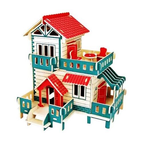 Piramigo 3D Large Wooden Farm House Scale Model