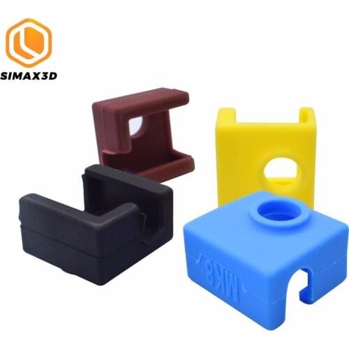 3D Printer MK8 Protective Silicone Sock Cover Case for Heater Block of Creality CR-10,10S,S4,S5 Anet A8 MK7/MK8/MK9/MK10 Hotend