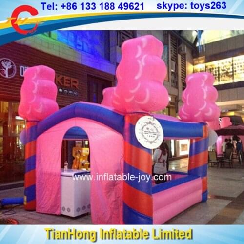 Free air shipping Inflatable Snack booth Food Booth cabin / Outdoor Advertising Portable Inflatable Candy Booth House