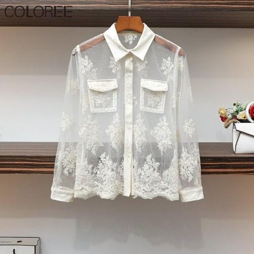 COLOREE Lace Blouses