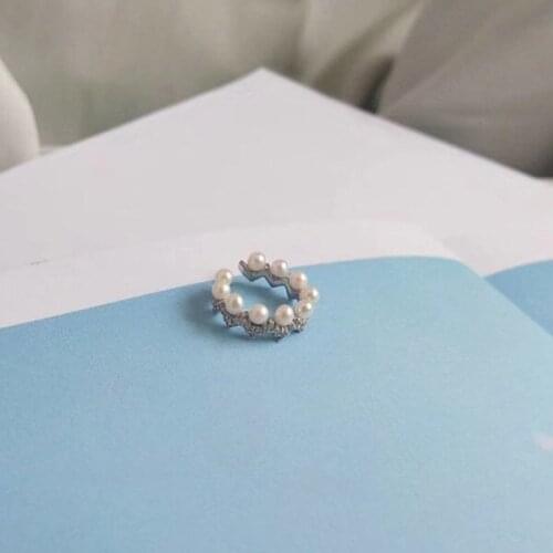 Designer Fashion 925 Sterling Silver Jewelry 3A Cubic Zirconia Party Earring Clip