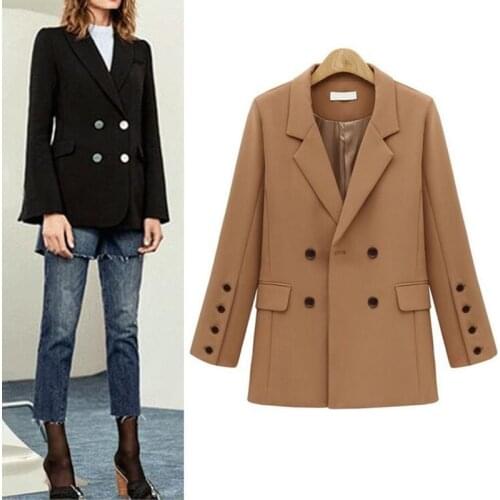 EASTQUEEN Women's Double-breasted Blazers