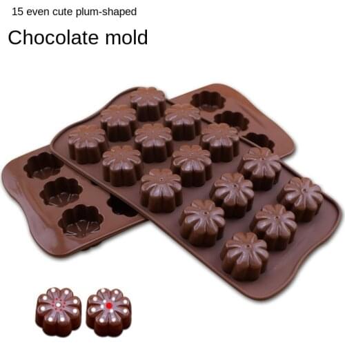 Flowers MeiDuo Silica Gel Ice Chocolate Model 15 Frames Die Candy Biscuit Cake Baking Mould Fondant Molds Chocolate Mold