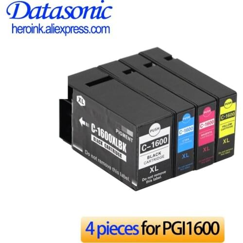 4Pieces PGI1600 Compatible Ink Cartridge for Canon MAXIFY MB2060 MB2360 MB2010 MB2020 MB2320 MB2050 MB2030 MB2040 MB2330 MB2340