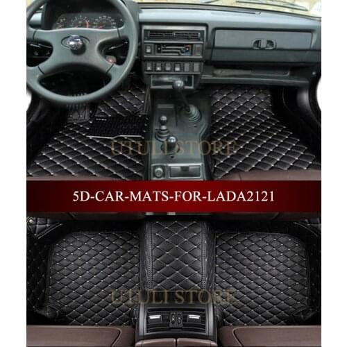 Leather Car floor mats for LADA Niva BA3 2121 4x4 3D custom fit car styling all weather carpet floor liners foot mats