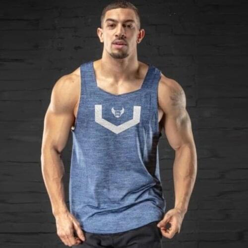 Apparel NEW Men casual Fashion O-Neck sleeveless tank top Gyms Fitness Bodybuilding Black vest Summer cool quick-drying Top