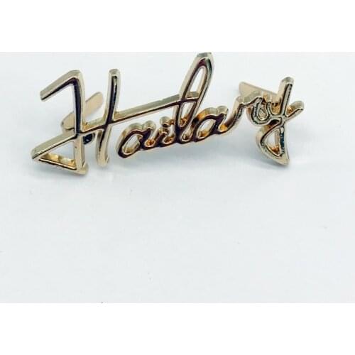 Custom Clothing Metal Labels For Jeans Metal Logo Clothes Zinc Alloy Tags Woven Bag Customized Brand Logo Metal Mark Gift Label