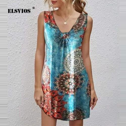 Fashion Female Casual V-Neck Dress 2021 Summer New Elegant Office Lady Sleeveless A-Line Short Dress Womens Sexy Beach Clothing