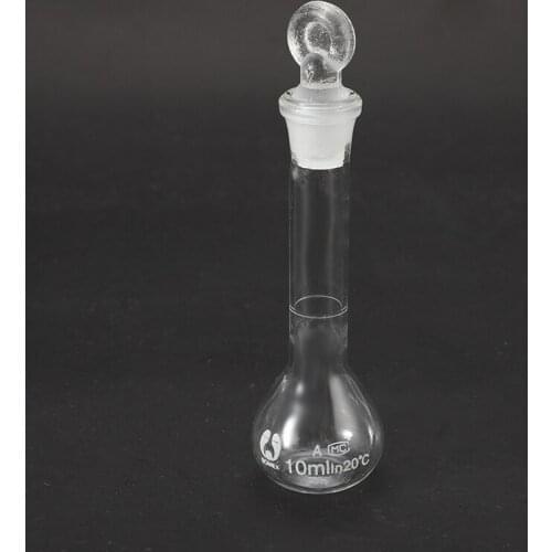 5ml-100ml Clear Glass Volumetric Flask Glassware With Stopper Lab Chemistry Laboratory Supply With Stopper Transparent
