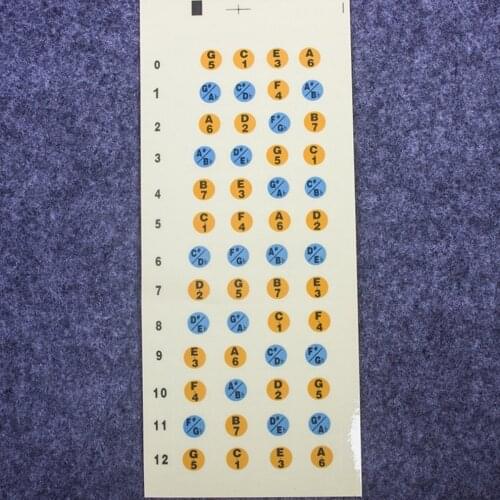 Ukulele Scale Sticker Paster Label On Neck Fretboard For Learning Beginner Guitar Musical Instruments Accessories part