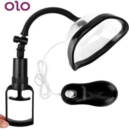 OLO Breast Massage Nipple Sucker Bullet Vibrator Sex Toys For Women Clitoris Stimulator Manual Vacuum Vagina Pussy Pump