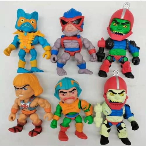 MOTU He-Man/Man-At-Arms /Trap Jaw/Stratos Vinyl Action Figure Collection Model Toys for kids XMAS gift No box