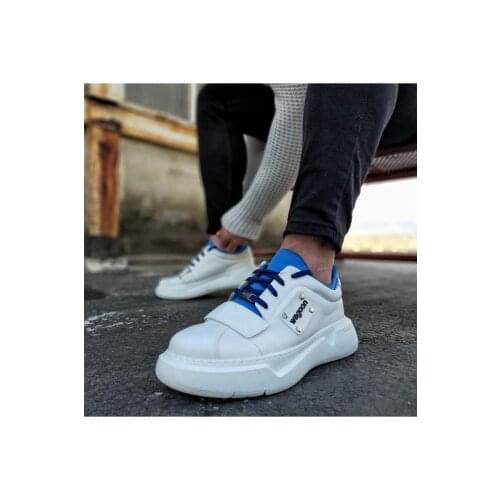 Wagoon WG018 White Saks Male High Sole Shoes