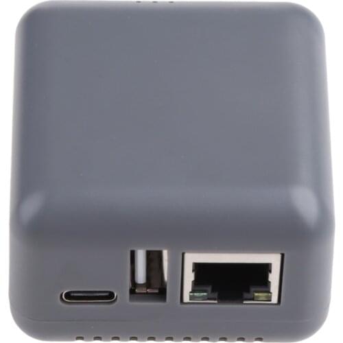 Y1AE Networking USB 2.0 Port Fast 10/100Mbps Ethernet to USB 2.0 Network Print Server RJ-45 LAN Port USB Print Server Adapter