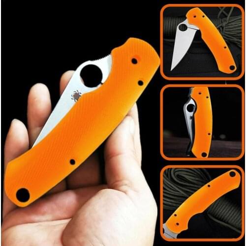 1 Pair Handle Patch Only for real C81 Para 3 Paramilitary 3 Custom G10 Shank Patch Folding Knife Handle