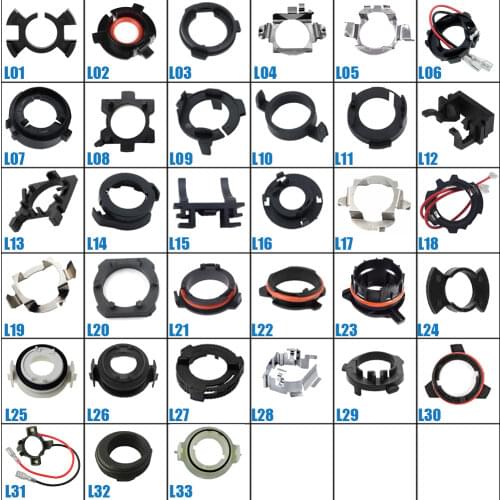 LED H1 H7 Headlight Bulbs Adapter Holders Socket Base Retainer