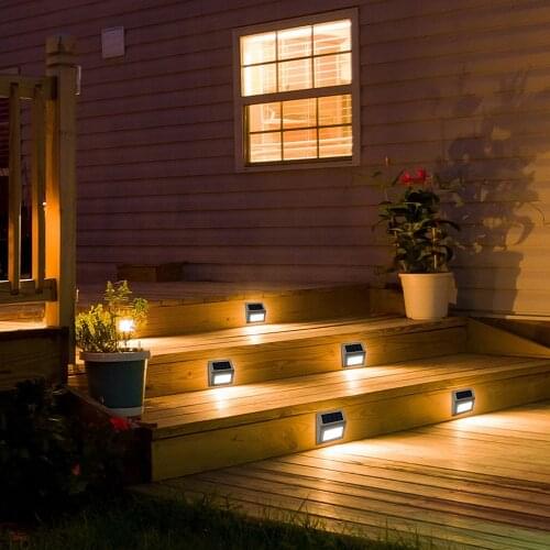3LED Triangle Stainless Steel Solar Wall Light Garden Light Stairs Wall Lamp Neon Anime Chandelier Led Strip Ceiling Chandelie