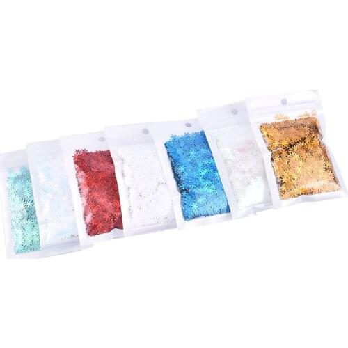 3D Nail Art Designs Ultrathin Sequins Nail Glitter Flakes Snowflake Xmas Christmas Art Decoration Nail Accessories Ongles