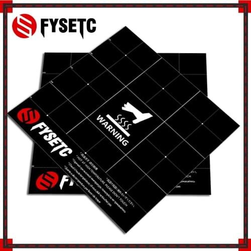 3D Printer Frosted Heat Hot Bed Sticker Coordinate 300x300mm Surface Build Sheet Plate For CR-10S Lulzbot Taz6