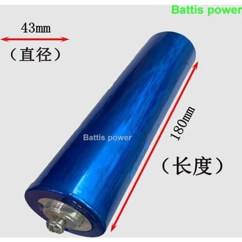 4pcs 3.2v 20ah Lifepo4 43180 battery for DIY 12v 24v 36v ebike UPS power lights EV battery pack car motor moped
