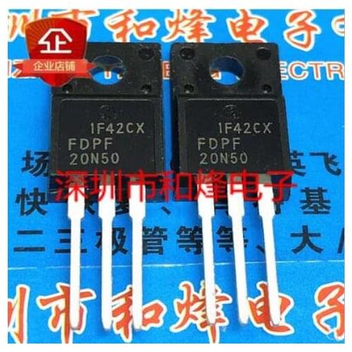Free shipping 20PCS FDPF20N50 TO-220F 20A 500V