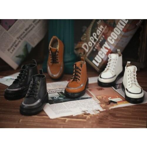 BJD doll shoes fit well with Uncle size fashion joker loafers with leather boot straps on motorcycle doll accessories