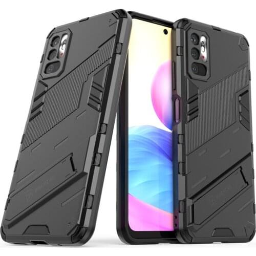 PUNK Phone Case For Xiaomi Poco M3 Pro Case For Poco M3 Pro Cover Armor PC Shockproof Silicone Protective Bumper For Poco M3 Pro