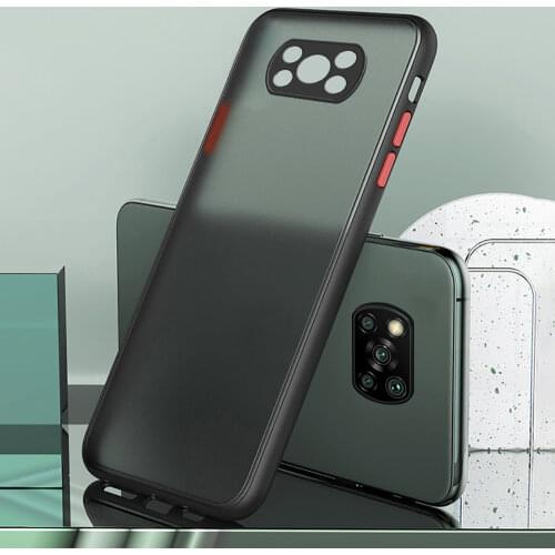 Colorful Matte Silicone Case For Xiaomi Phonephone Poco X3 pro NFC POKO Poco X 3 3X pro Camera Shockproof Protection Cover Coque