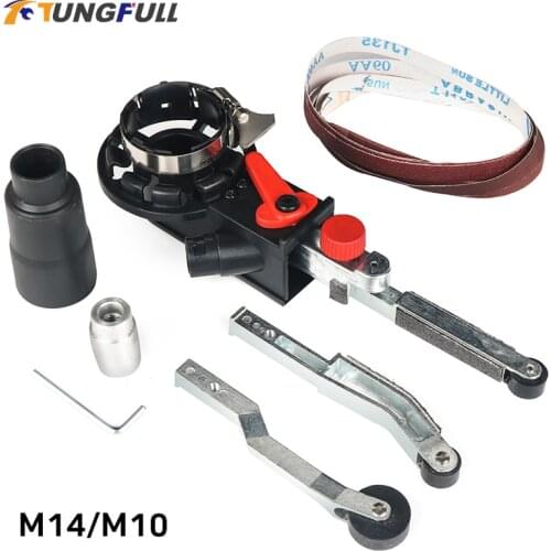 For 115/125 Electric Angle Grinder with M14 Thread Spindle For woodworking Metalworking Newset DIY Sander Sanding Belt Adapter