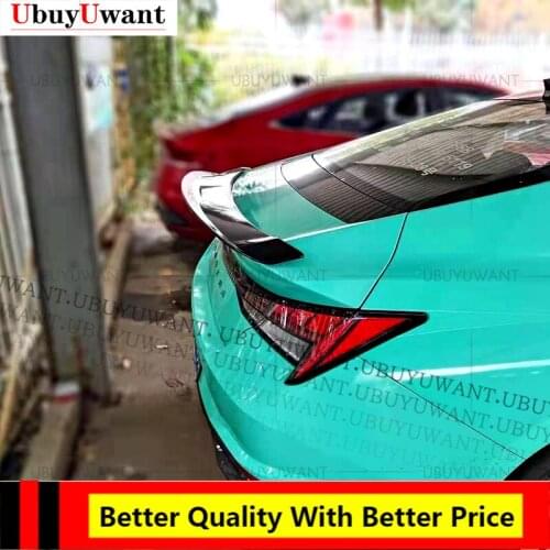For 2020 2021 Hyundai Elantra Avante CN7 ABS Modified Rear Wing Original Style Without Perforation Exterior Auto Parts Spoiler