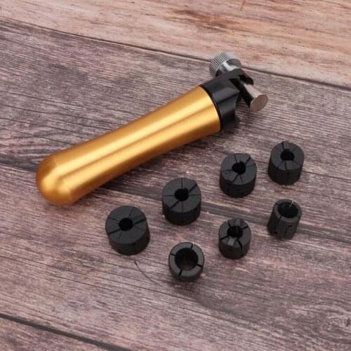Ring Inlaying Fixture Tool Wood Handle Ring Jewelry Clamp Setting Set Gold Jewelry Processing Fixing Making Tool Set for Jeweler