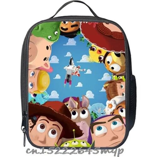 Toy 4 Story Print Insulated Lunch Bag Thermal Tote Bags Picnic Food Lunch box bag for Women Girls Ladies Kids Disney