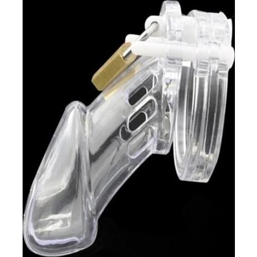 Embrace Love Stealth Convenient Lock Adult Male Chastity Device Cock Cage Penis Lock Cage Cb6000 Penis Cage with 5 Rings Tshirt