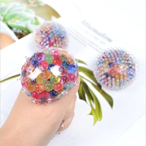Colorful Stress Balls Water Beads Squeeze Balls Ease Sensory Ease Fidget Toys Stress Balls for Anxiety Autism Kids and Adults