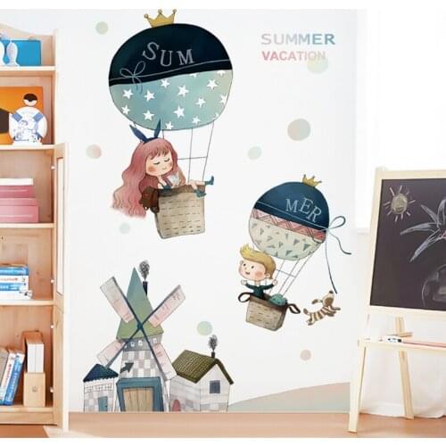 Summer Vaction Kids Wall Stickers Boy Girl Baby Room Bedroom Decor Nursery Wall Decoration Wallstickers Decals for Furniture Art