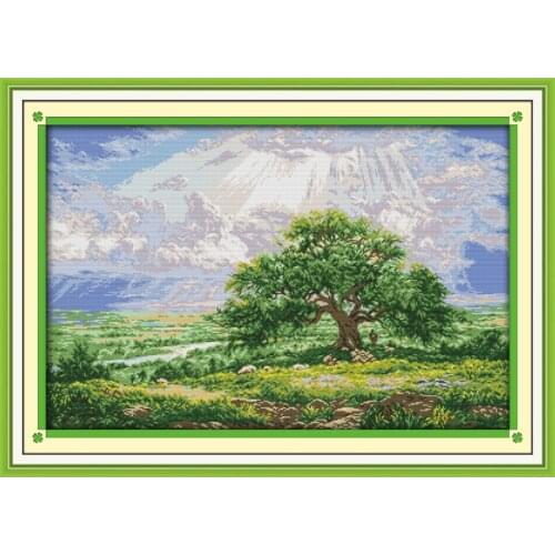 Everlasting Love The Wishing Tree Chinese Cross Stitch Kits Ecological Cotton Stamped 11 14CT DIY New Year Decorations For Home