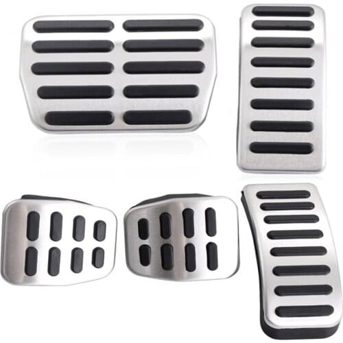 Stainless Steel Car Clutch Gas Brake Pedals Cover for Audi A1 A2 A3 S3 TT for Seat Arosa Ibiza Cordoba 6K Leon Toledo Fabia