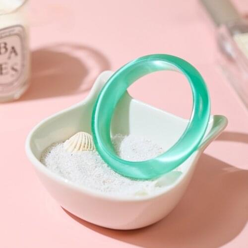 Natural Light Green Jade Bangle Bracelet Hand-Carved Charm Jewelry Fashion Accessories for Men Women Round Bangle Gifts 54-64mm