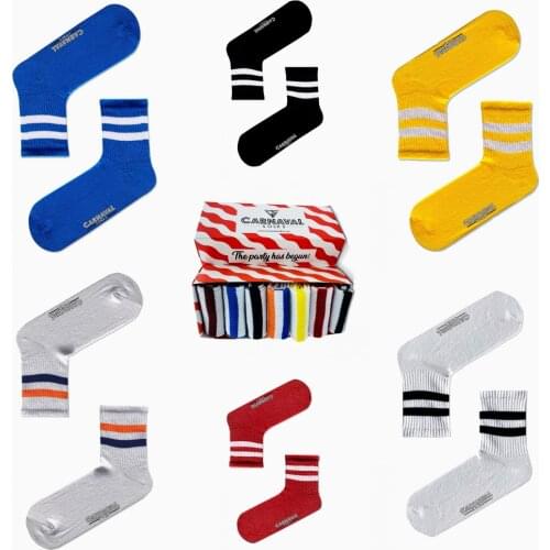 Socks 7 Pieces Set Circle Design Unisex Women And Men Sweatproof Washable Flexible Discount Summer Winter Spring Autumn Fashion