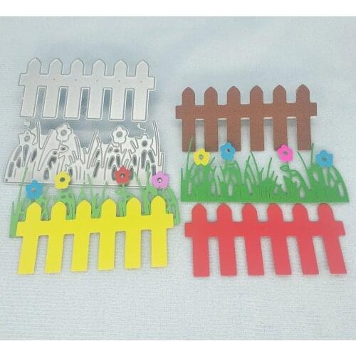 Railings, fences, flowers, small flowers, small grass metal cutting molds, scrapbooks, paper gift cards, DIY decorative art