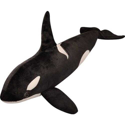 Dropshipping Simulation Killer Whale Plush Toys Stuffed Orcinus Orca Fish Doll Shark Cartoon Soft Sleep Pillow Kids Funny Gift