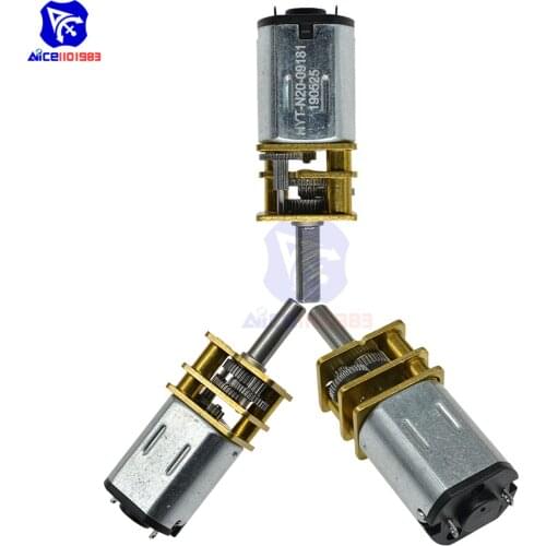 Diymore GA12-N20 100PRM 3V/6V/12V DC Gear Motor for Toy Car Intelligent Robot Model Airplane Engine Toys Reduction Motor
