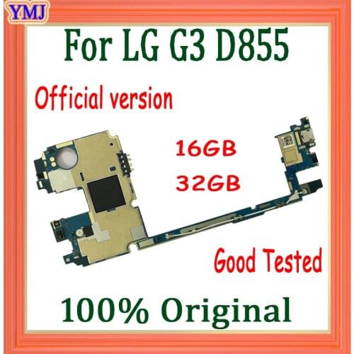 Android System for LG G3 D855 D850 D851 D852 VS985 Motherboard, Original for LG D855 Logic board with Full Chips,Free Shipping