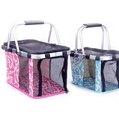 Foldable Pet Dog Basket Portable Cat Backpack Pets Outdoor Travel Supplies Dogs Carrier Cats Bag Puppy Soft-Sided Carriers Kitty